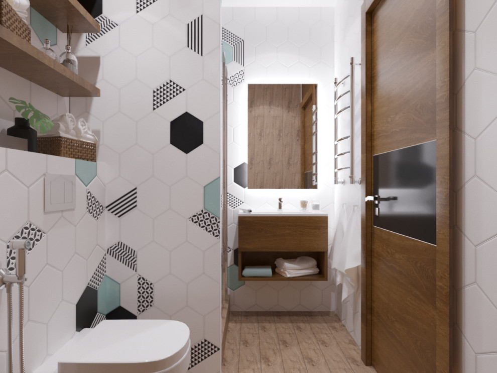 Дизайн-проект. 3-хкомнатная квартира в ЖК "Левобережный". Тула. 2017 г.