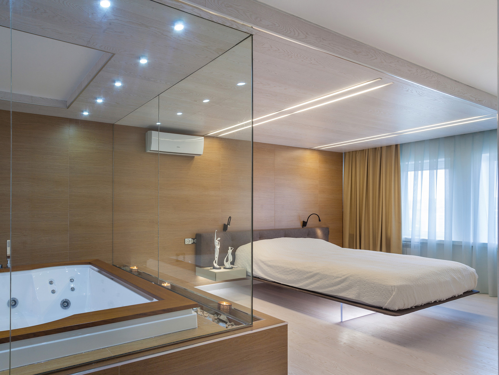 Двухэтажные апартаменты в современной стилистике