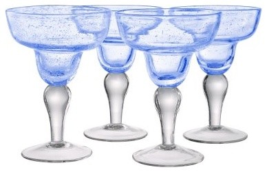 Artland Inc. Iris Light Blue Margarita Glasses - Set of 4