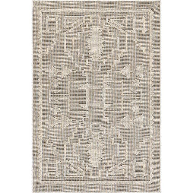Lauren Liess x RugsUSA Sequoia Tribal Textured Indoor/Outdoor Rug, 5'x7'6" Southwestern