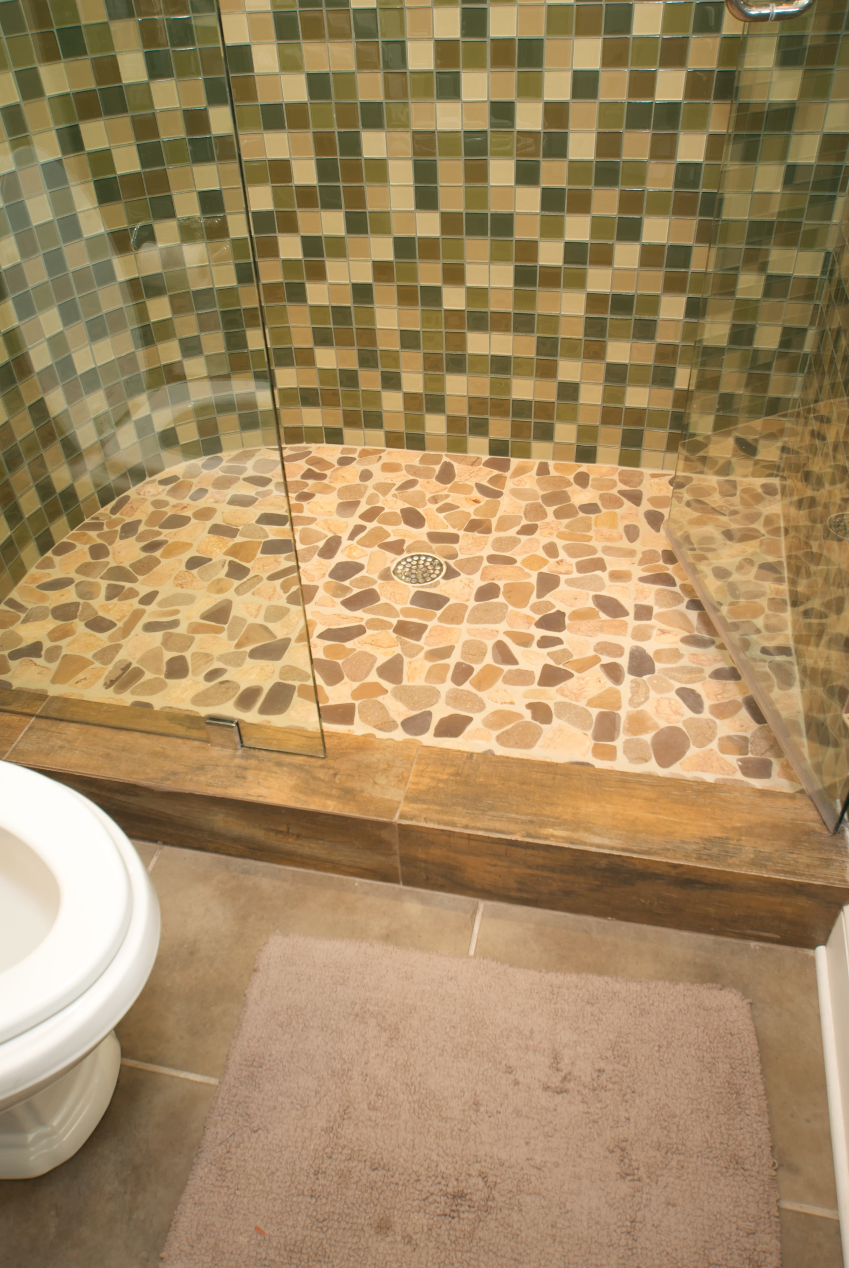 Williamsburg Glass tile shower
