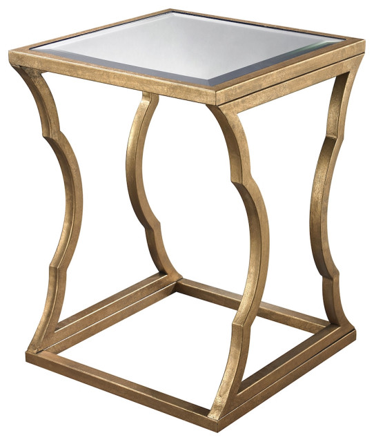 Metal Cloud Side Table, Antique Gold Leaf Contemporary Side Tables And End Tables by Uber