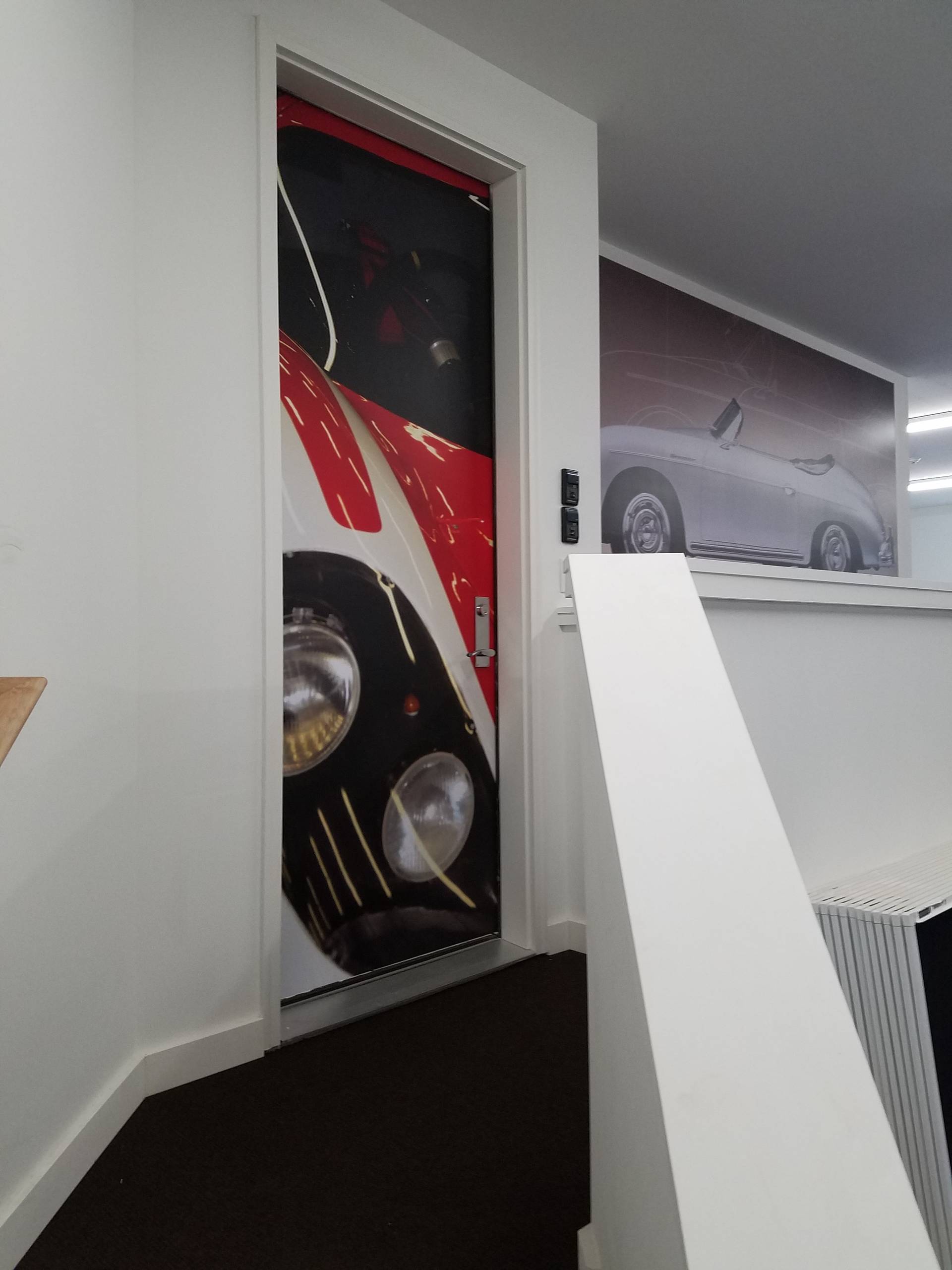 Mural Installs: Porsche Collector's Garage