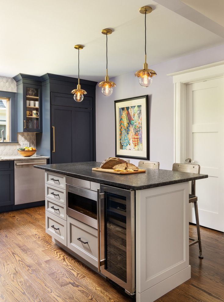 Hale Navy - Transitional - Kitchen - New York - by Thyme & Place Design ...