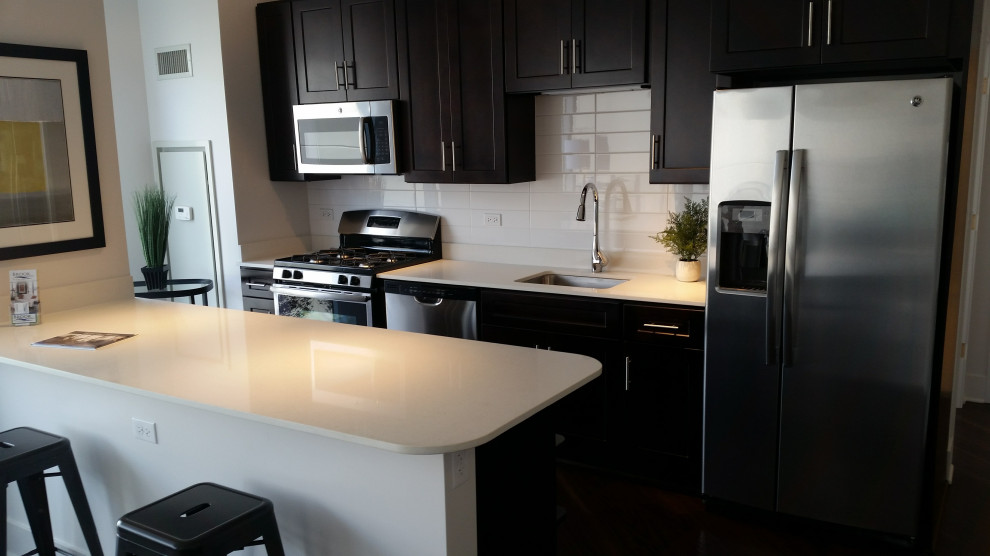 Inspiration for a transitional kitchen remodel in Chicago