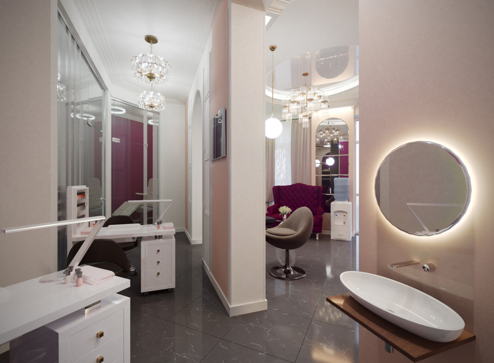 Салон  красоты "LENS". ( Площадь  52 кв. м. )