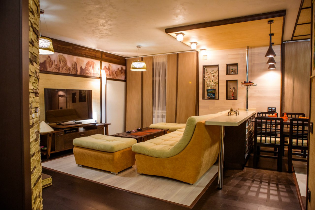 Проект, выполненный по заказу luxe12. Стиль Японский.