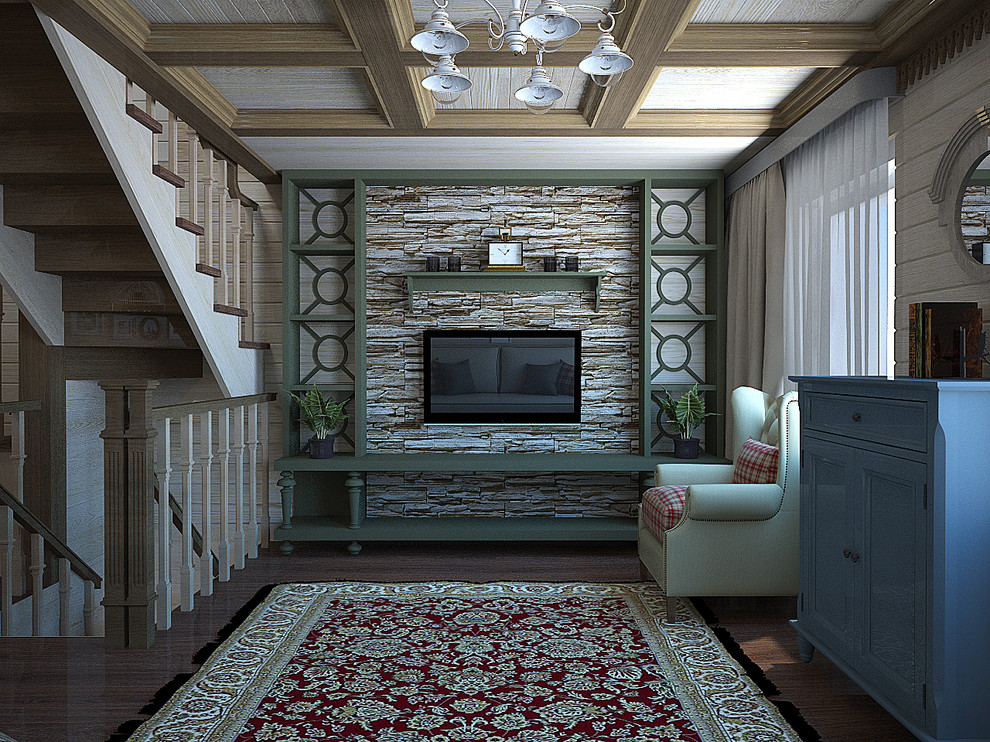 Гостиная. Вид на зону тв