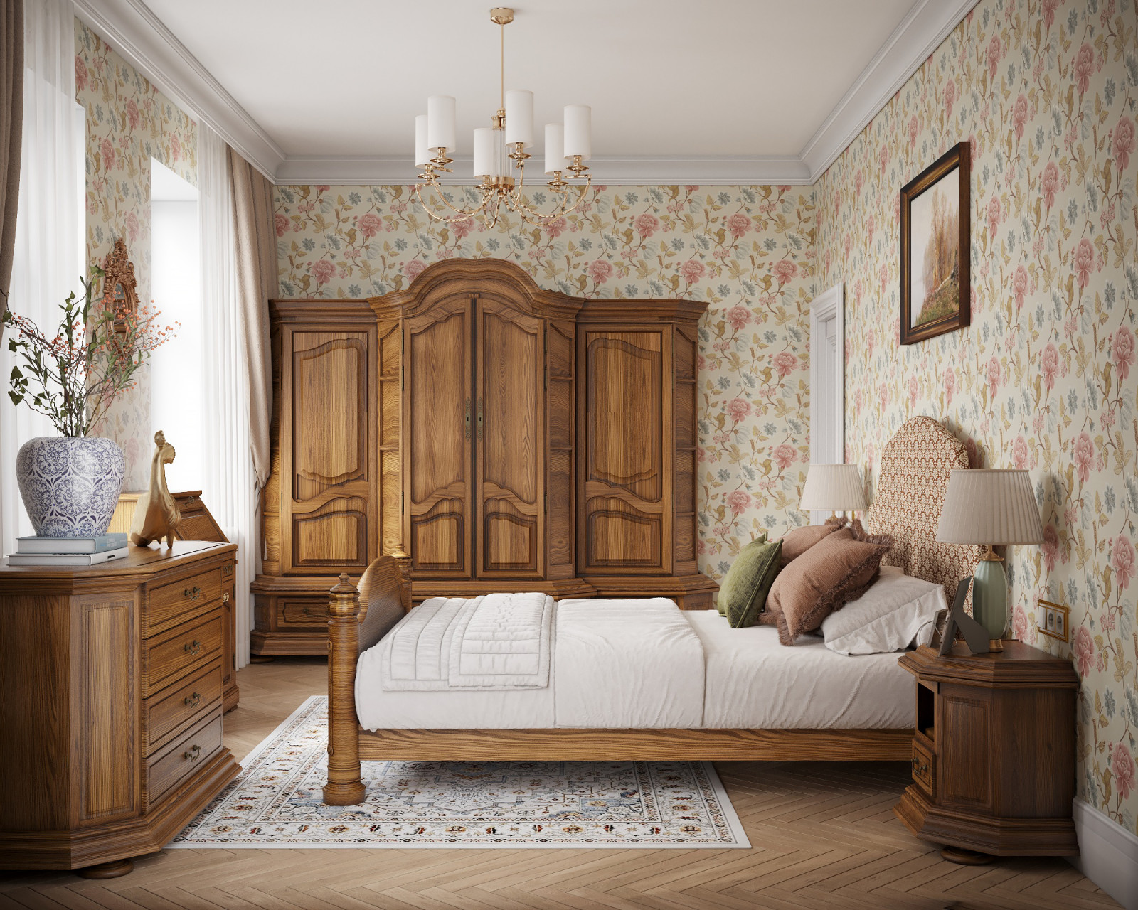 Дизайн проект квартиры с классической атмосферой