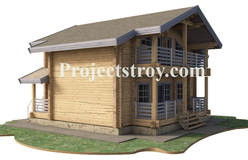 Деревянный дом из клееного бруса