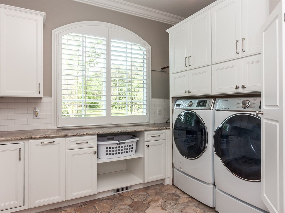Photo of a traditional laundry room in Raleigh.