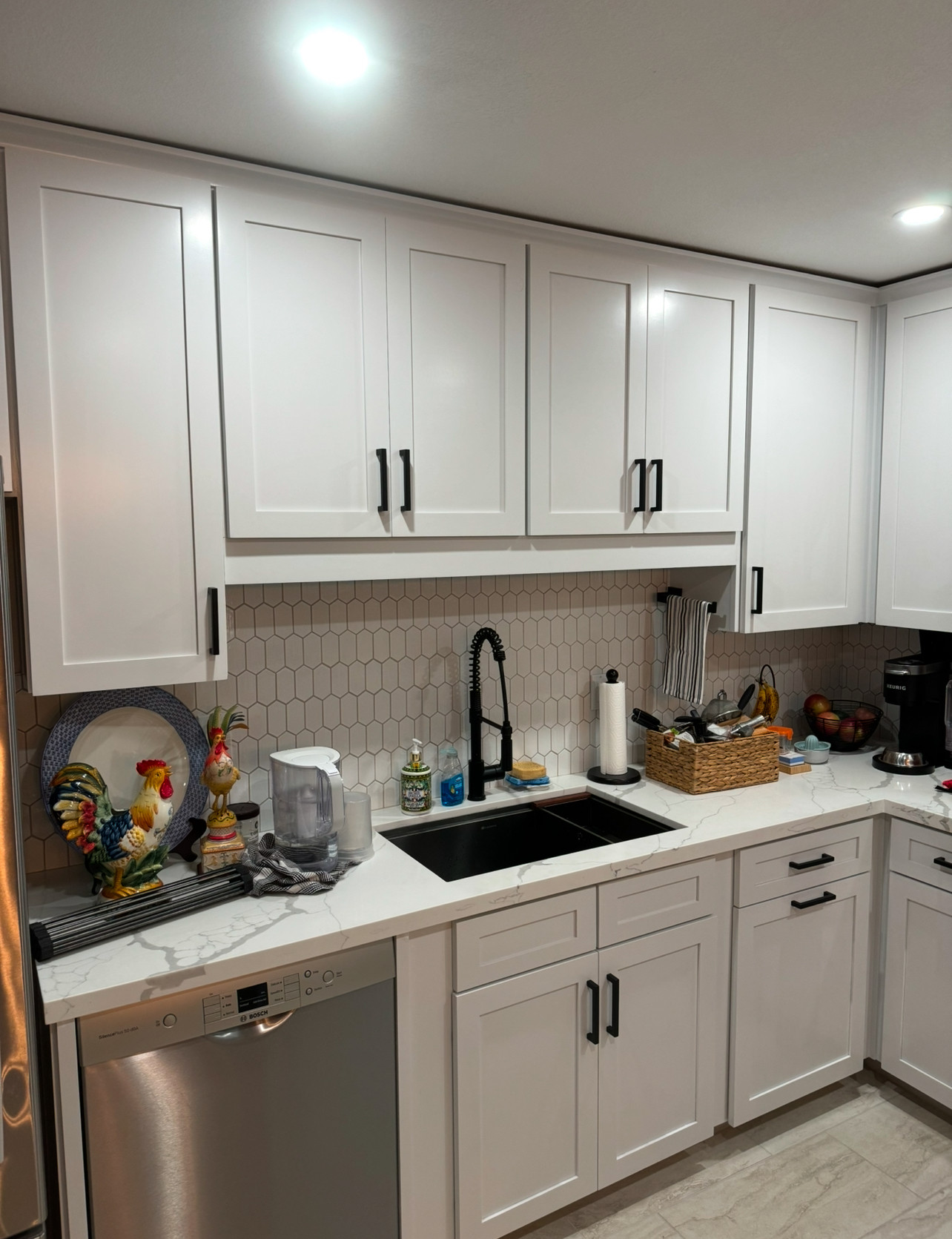 White Kitchen Cabinetry Reface