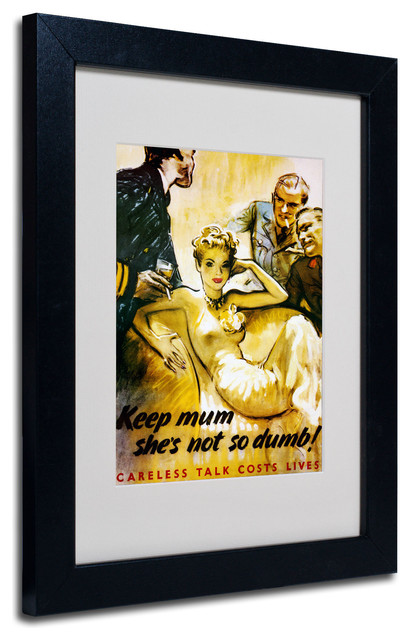 ‘Keep Mum She’s Not So Dumb’ Framed Art - Traditional - Prints And