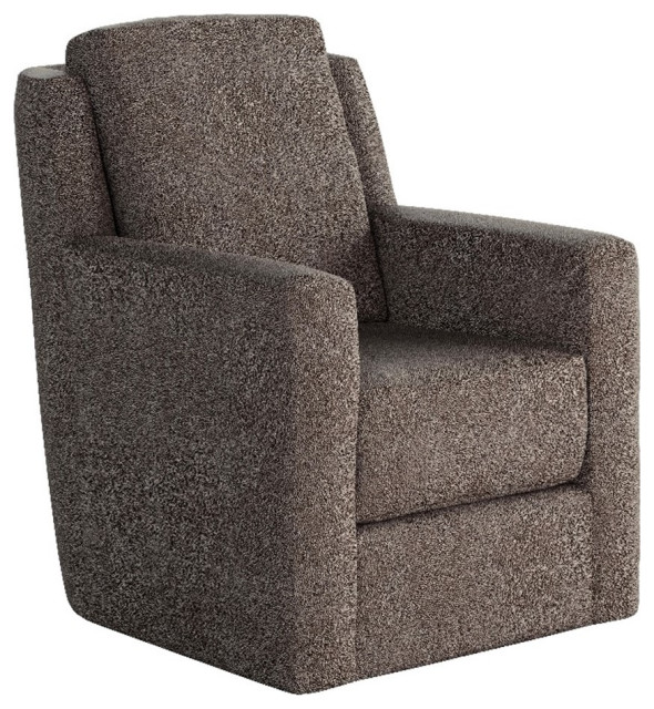 Southern Motion Diva Wood and Fabric Swivel Glider in Mocha Brown
