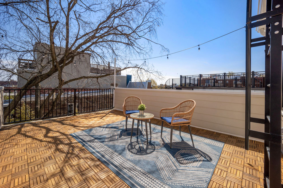 Columbia Heights Rowhouse Transformation Contemporary Deck DC