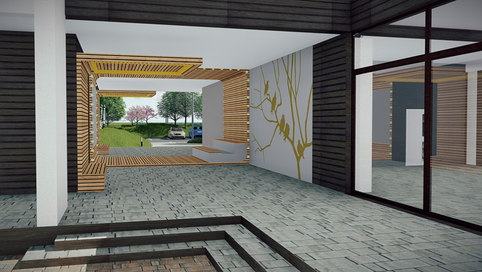 Концепция благоустройства и озеленения общественной территории в жилом комплексе