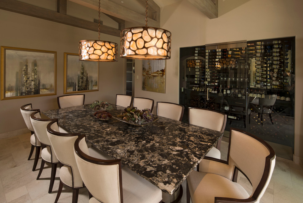 Dining room - transitional dining room idea
