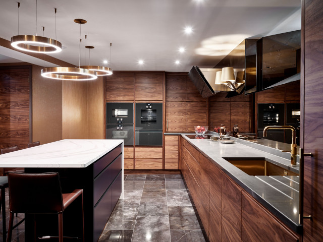Walnut kitchen contemporary-kitchen