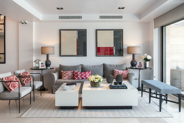 Residencial transitional-living-room
