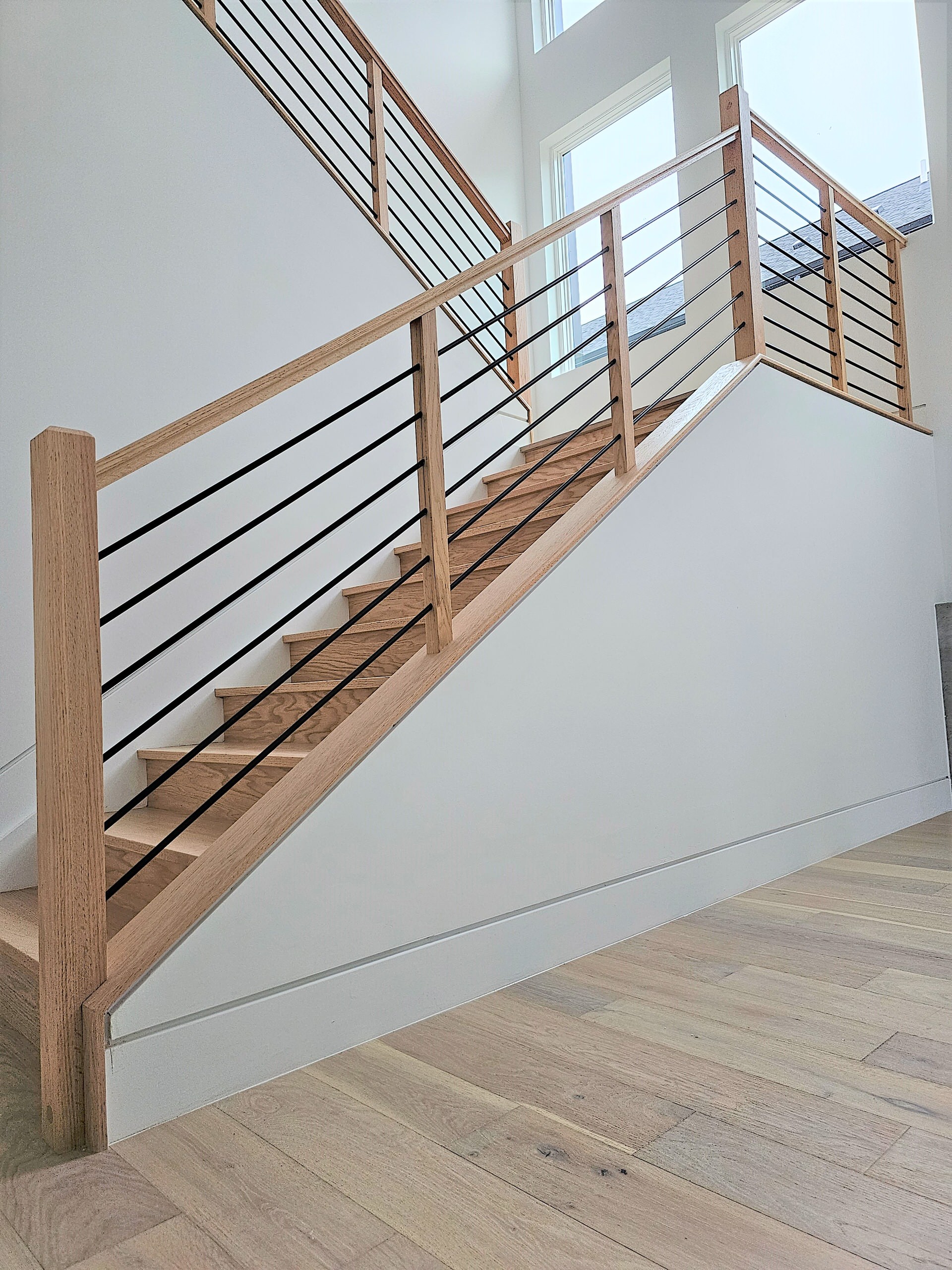 108_Red Oak Stairs in Light Filled Space, Fairfax, VA 22031