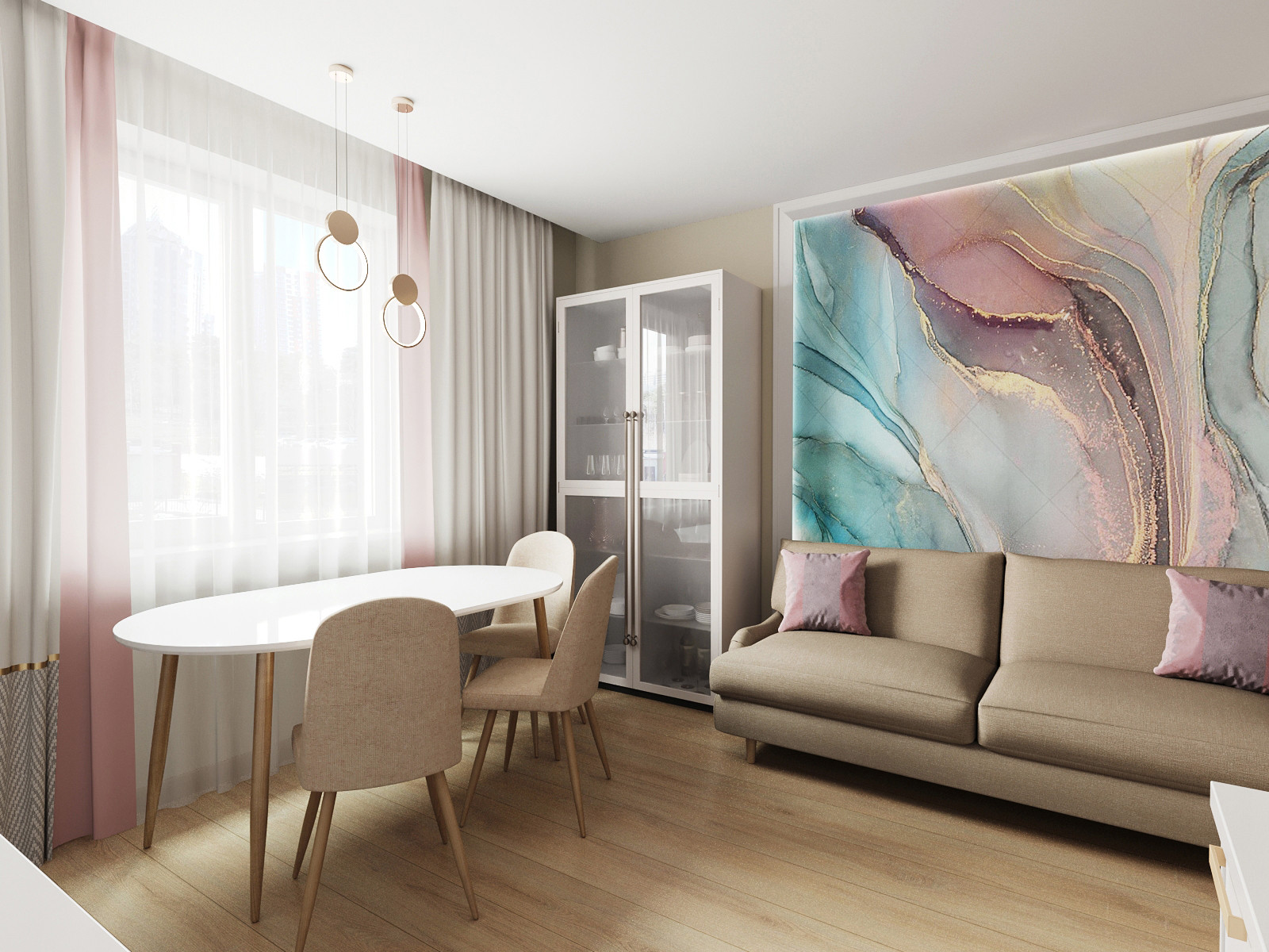 Теплая пастель и мягкая графика