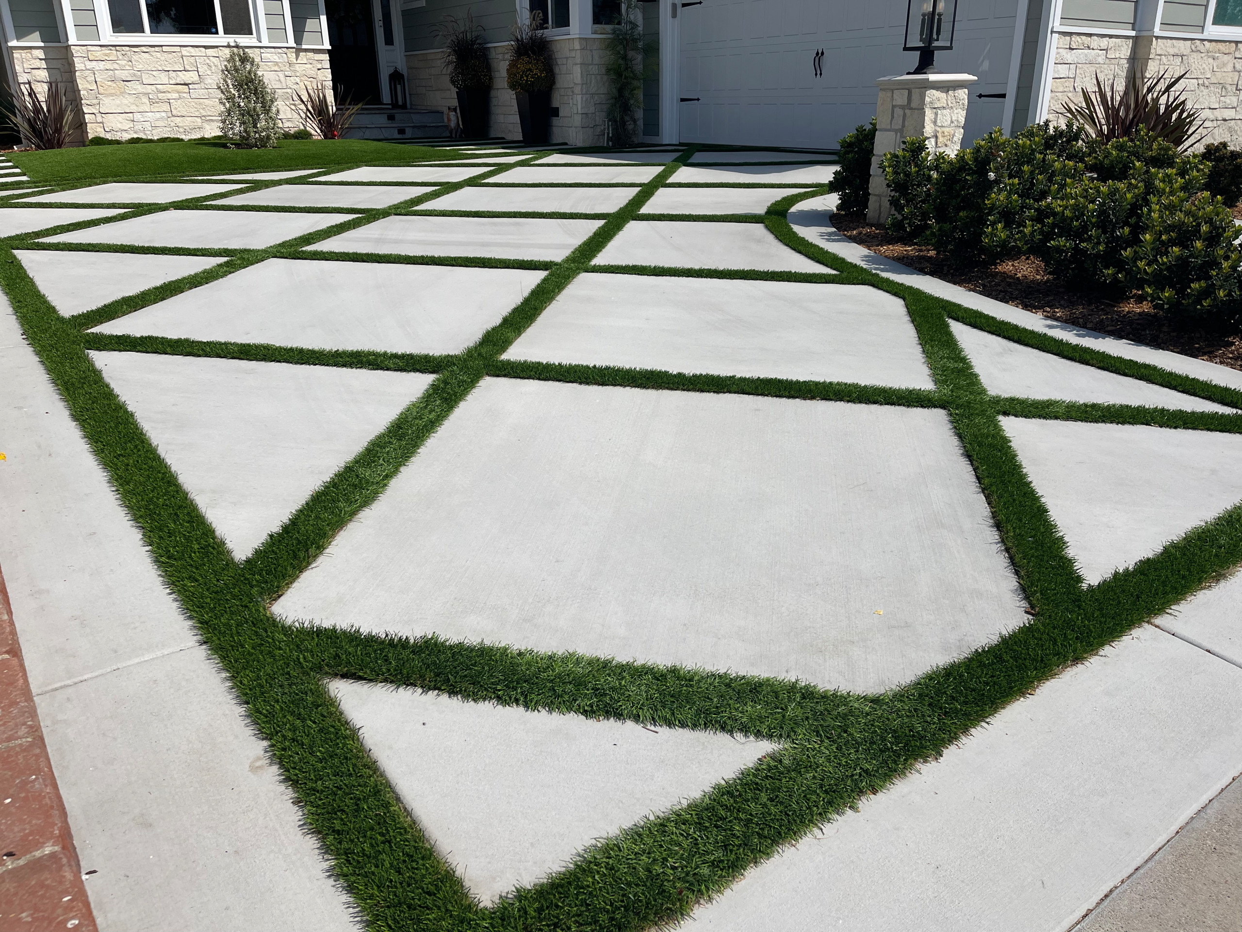 Front Yard and Driveway Remodel ValVerde Home - Rueff