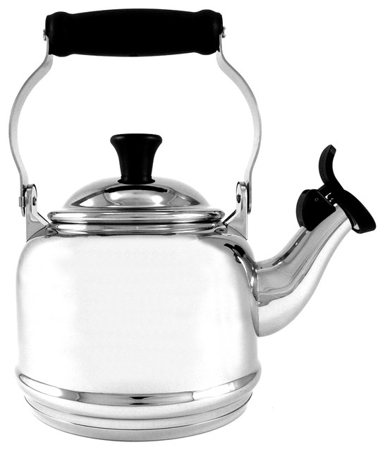 Le Creuset Stainless Steel 1.25 Quart Demi Tea Kettle Contemporary