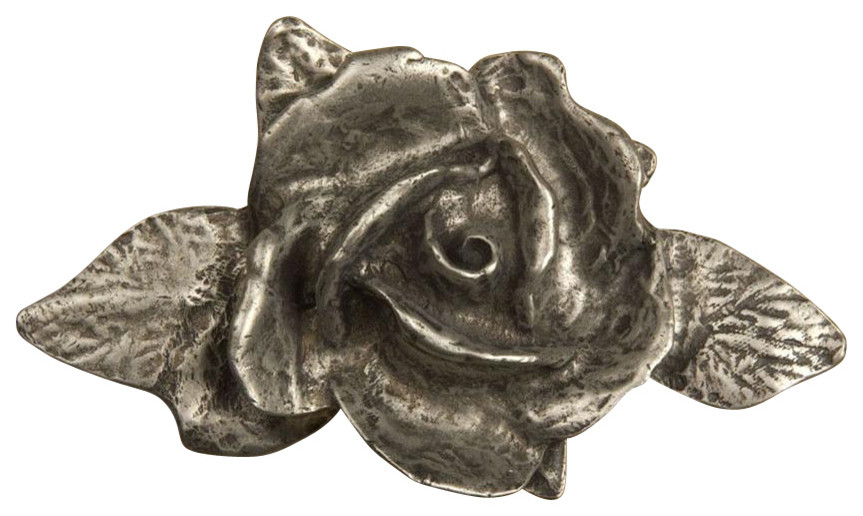 Single Rose - Small Knob (Set of 10)