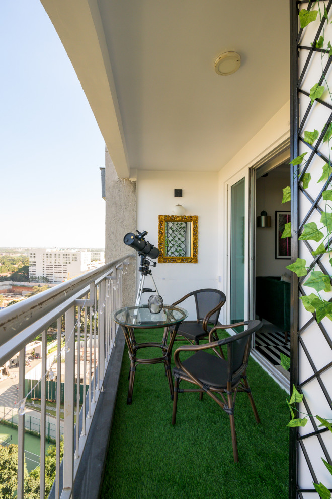 The jewel tone apartment - Modern - Balcony - Bengaluru - by Weespaces
