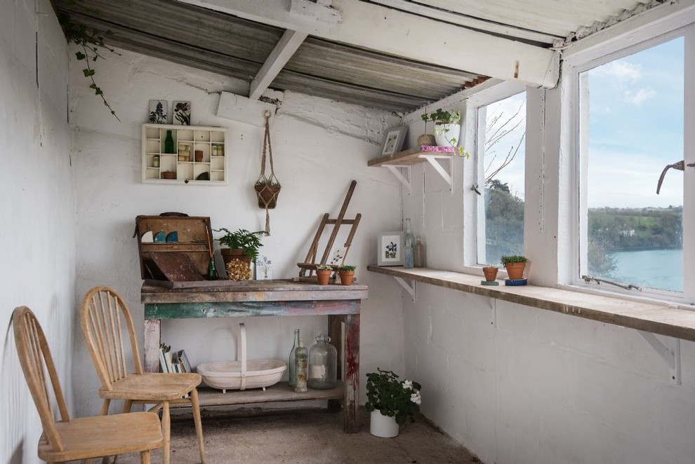Photo of a traditional shed and granny flat in Cornwall.