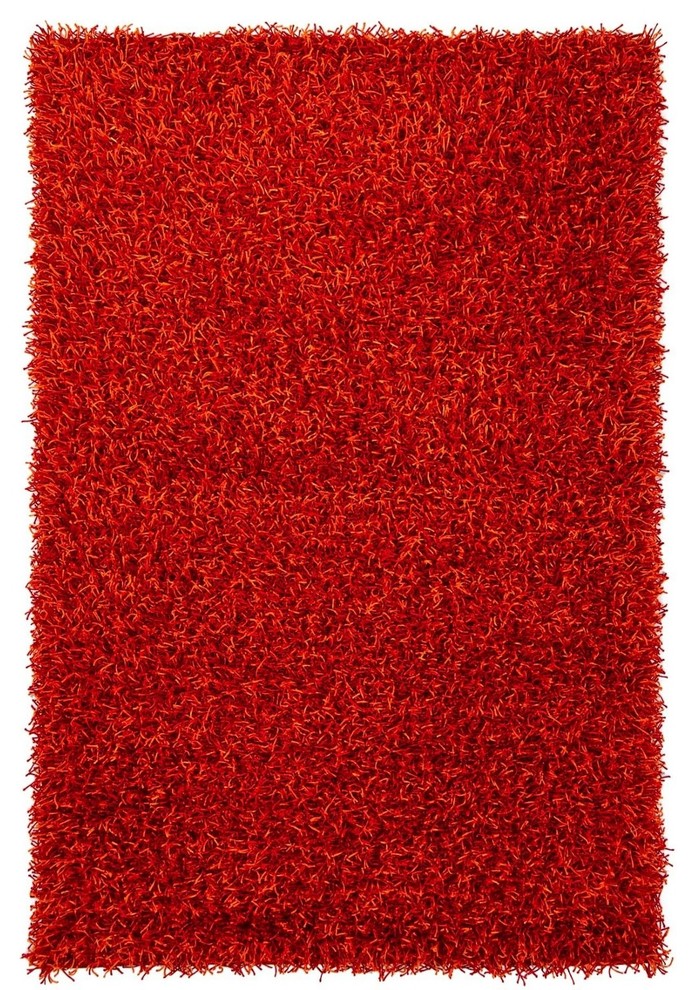 Zara Area Rug, Rectangle, Red-Orange, 7'9"x10'6"
