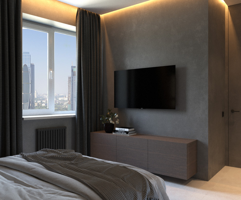 Современная квартира с видом на лес