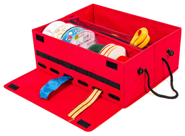 Ribbon Storage Box and Dispenser - Contemporary - Holiday Storage - by ...