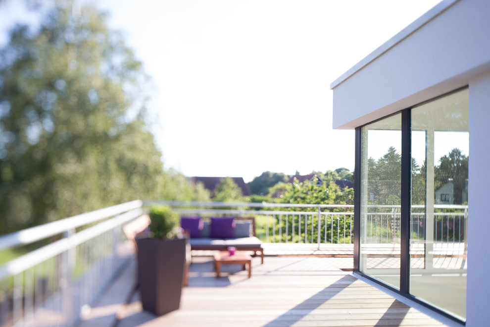 Dachterrasse auf dem Dach With Dielen in Hamburg
