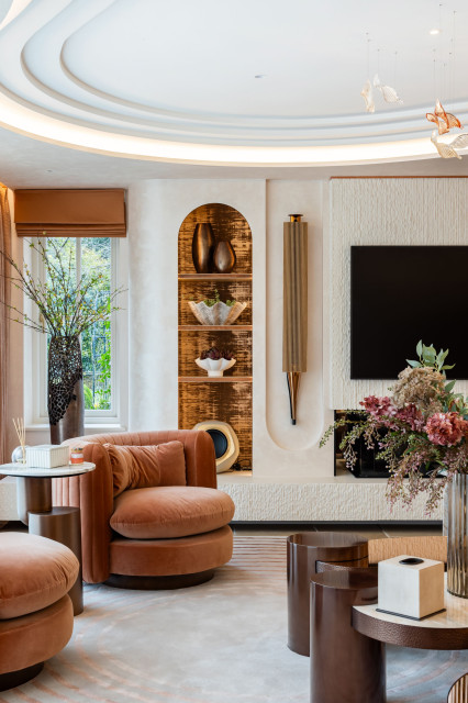 Burkes crescent contemporary-vardagsrum