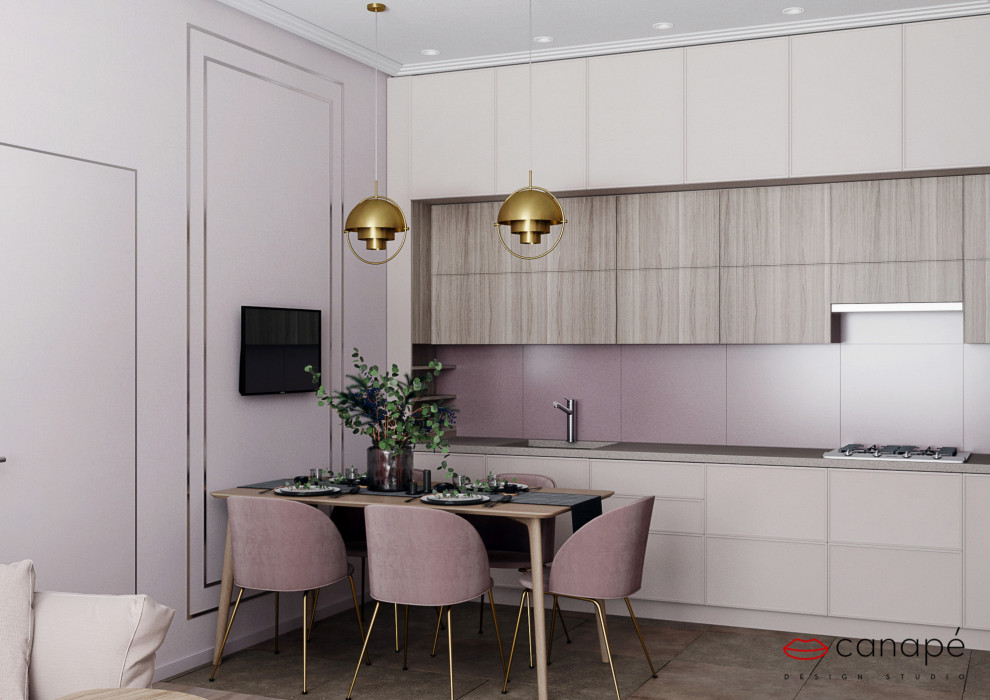 Романтичная квартира в пудровых тонах