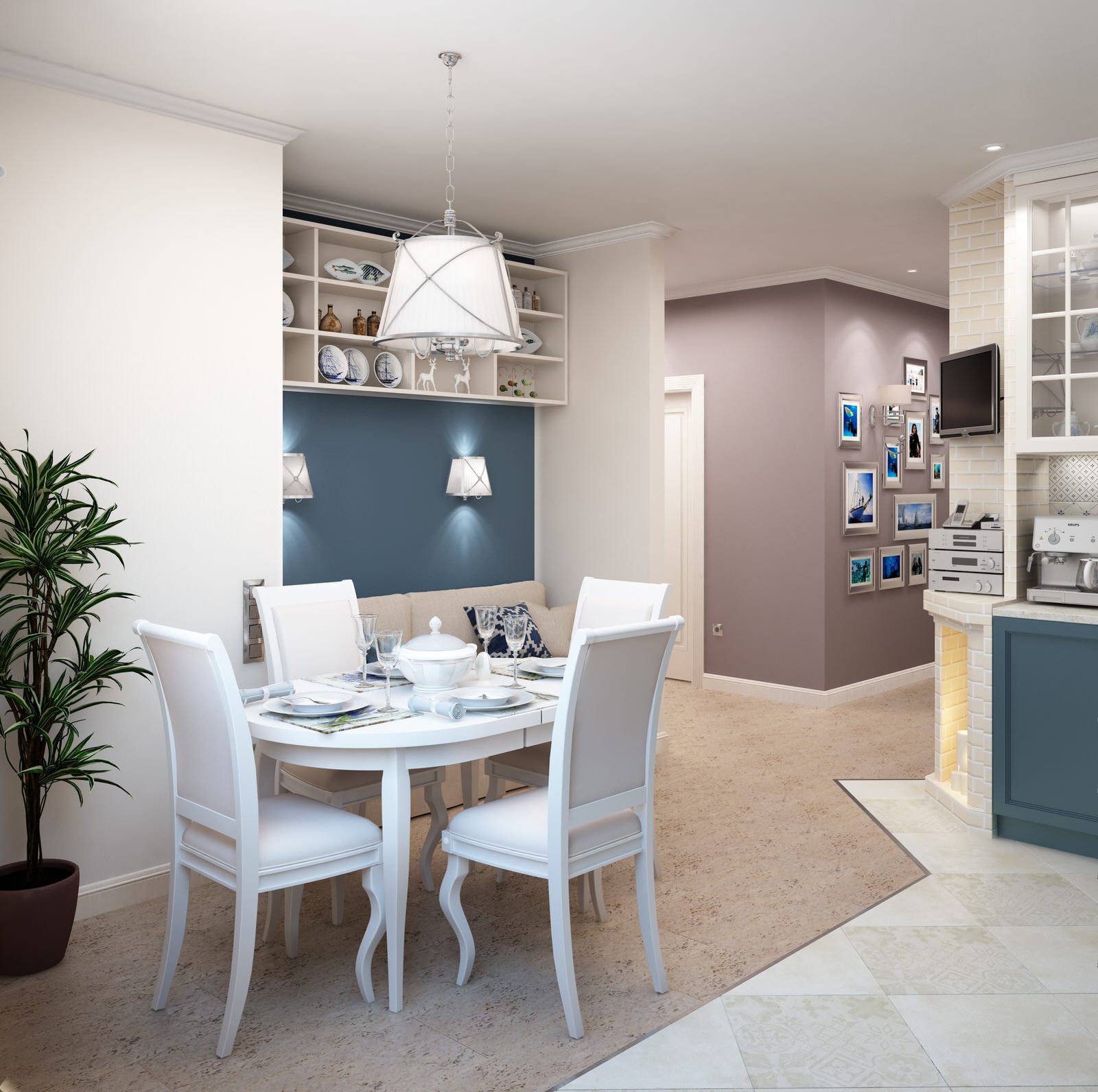 Под парусами. Кухня-гостиная.