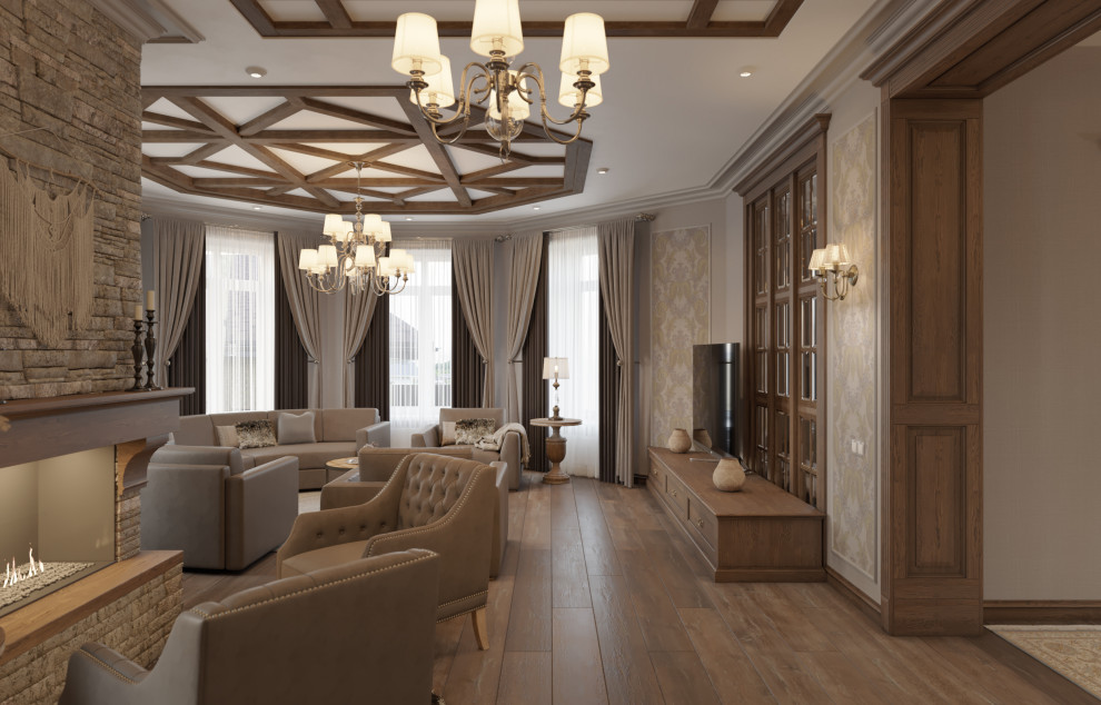 Дизайн интерьера дома с элементами кантри.