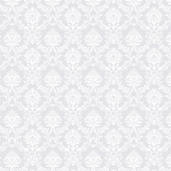Small Print Damask Wallpaper - Traditional - Wallpaper - by American  Wallpaper & Design | Houzz