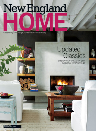Inspiration for a modern living room remodel in Burlington