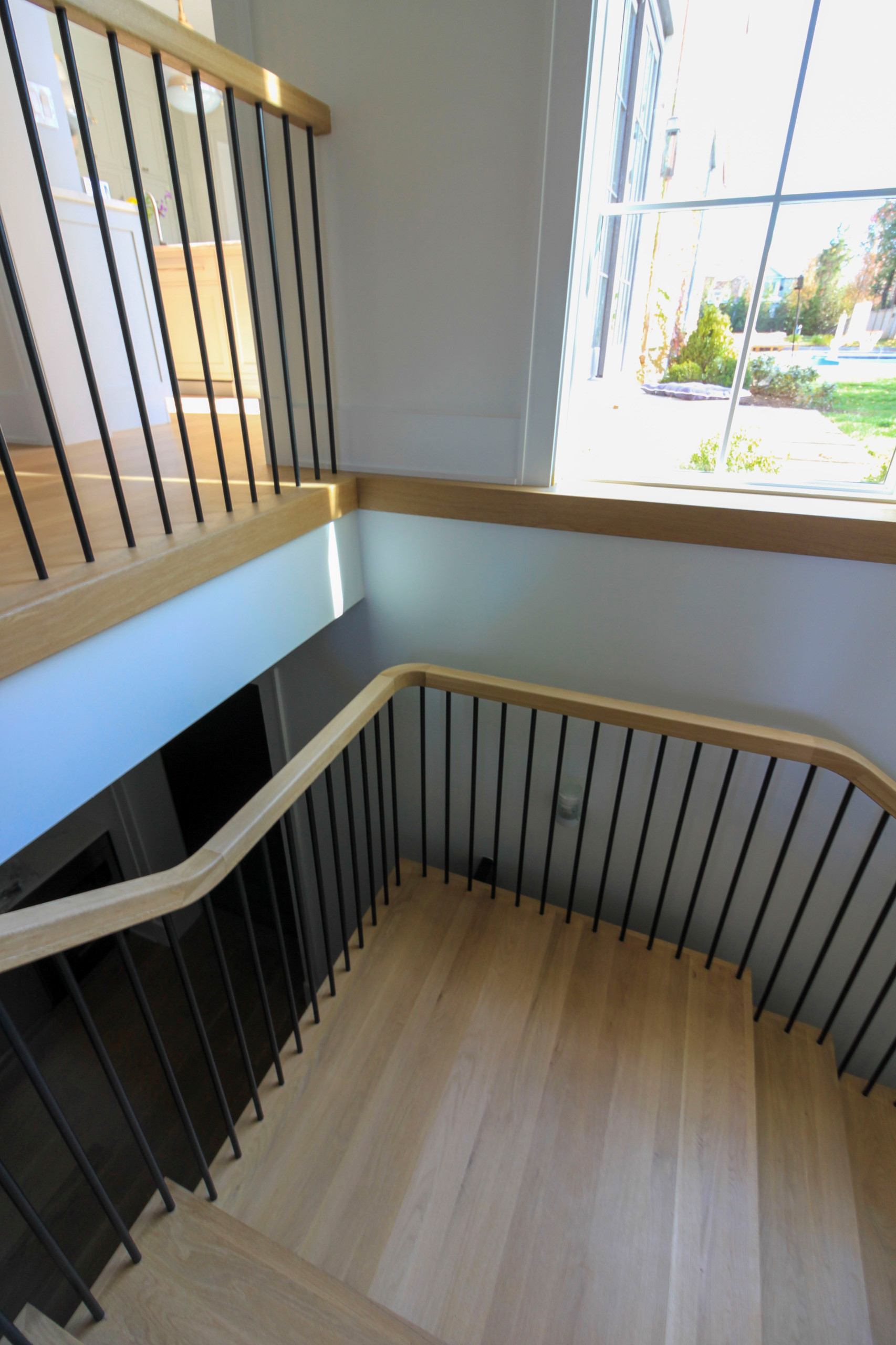 96_Dramatic cantilevered no-riser staircase, Bethesda, MD 20814
