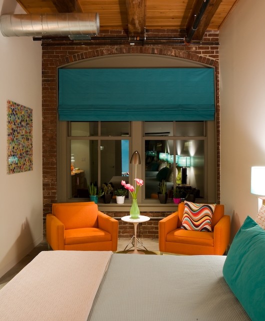 Photo of an industrial bedroom in Boston.