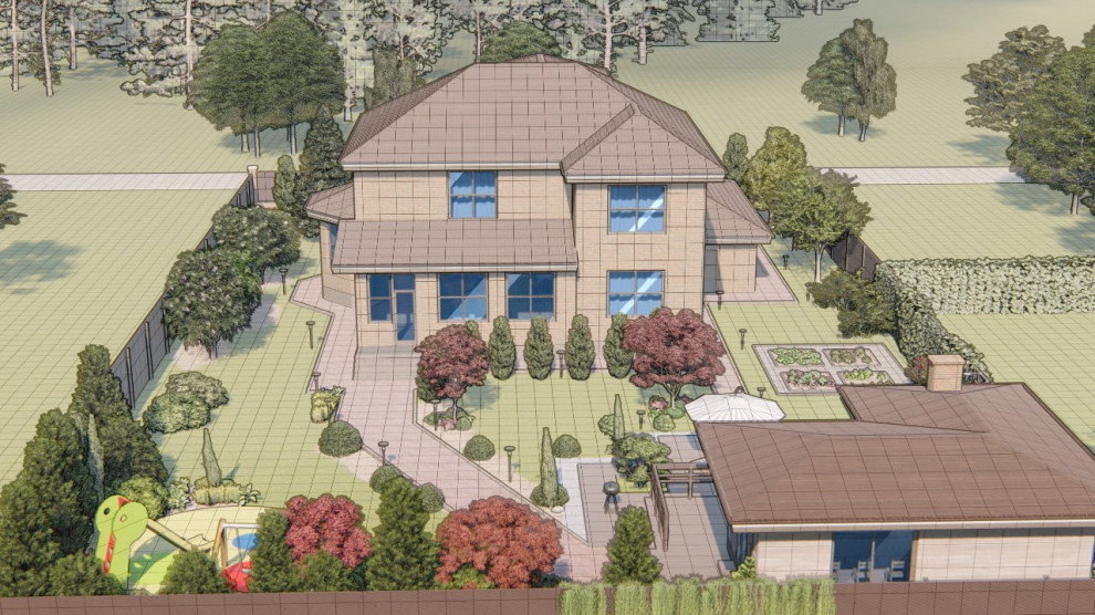 Архитектурные проекты коттеджей, ландшафтный дизайн