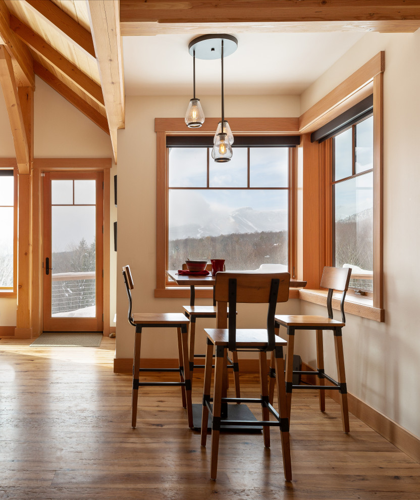 This is an example of a country dining room in Burlington.