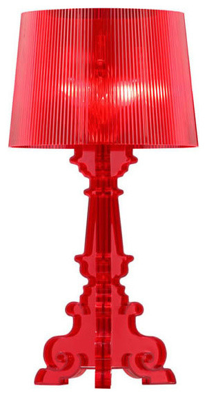 Salon L Table Lamp Red
