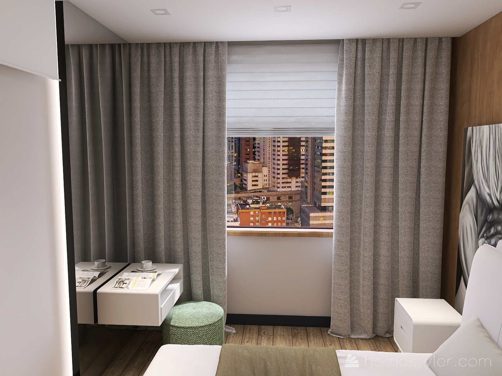 Брутальная трехкомнатная квартира в современном стиле с элементами лофта.