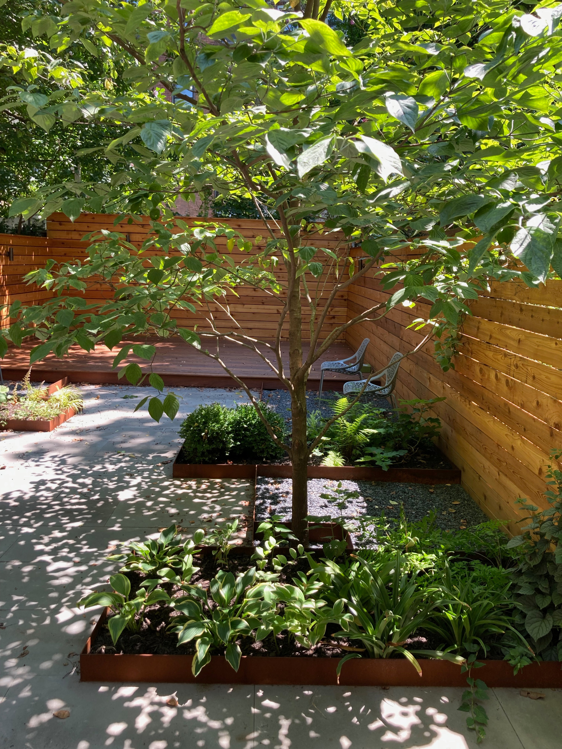 Angular Corten Steel Garden