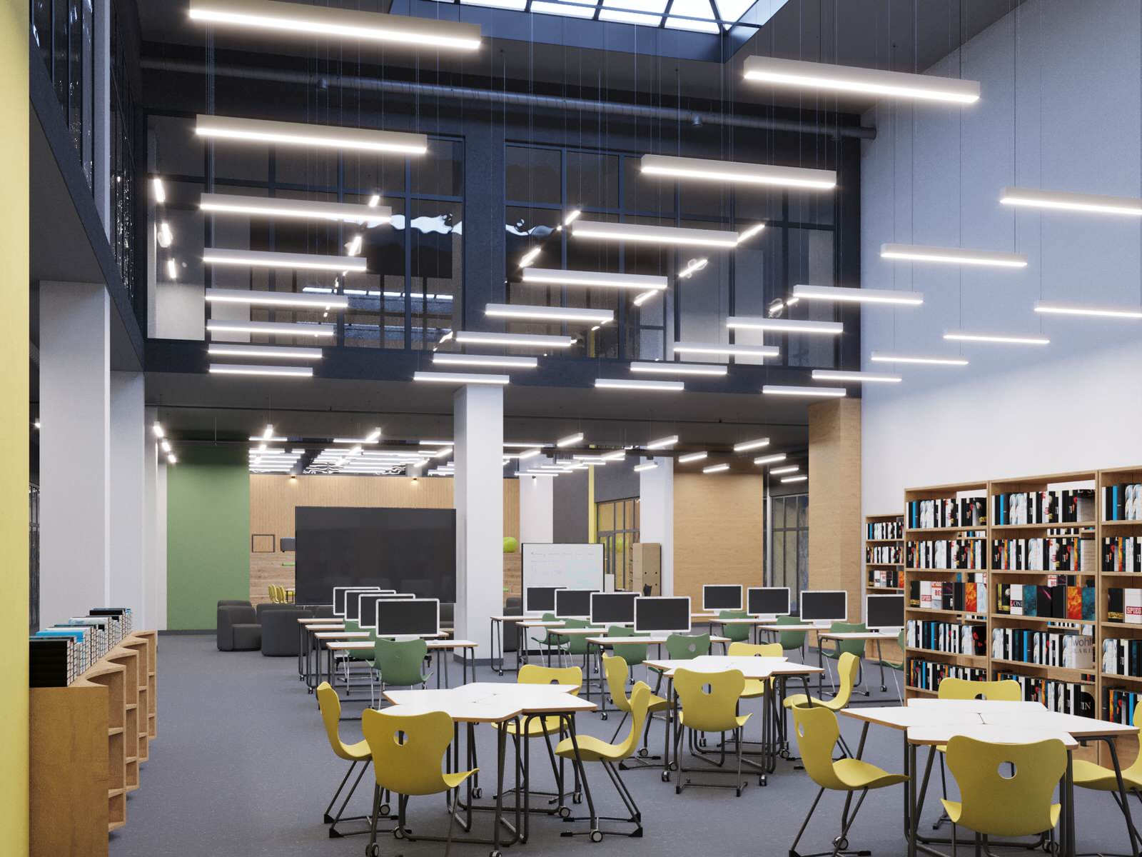 Дизайн-проект интерьеров школы на 825 мест