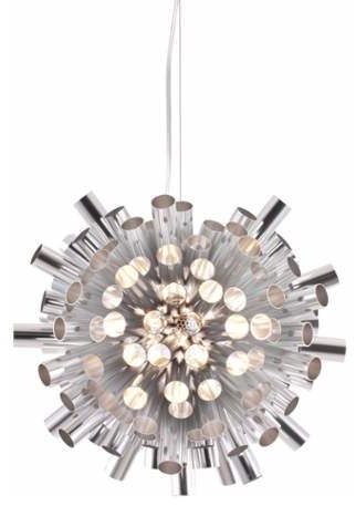 Zuo Lighting Chrome Chandelier Aluminum Zuo Lighting Chrome Chandelier Aluminum