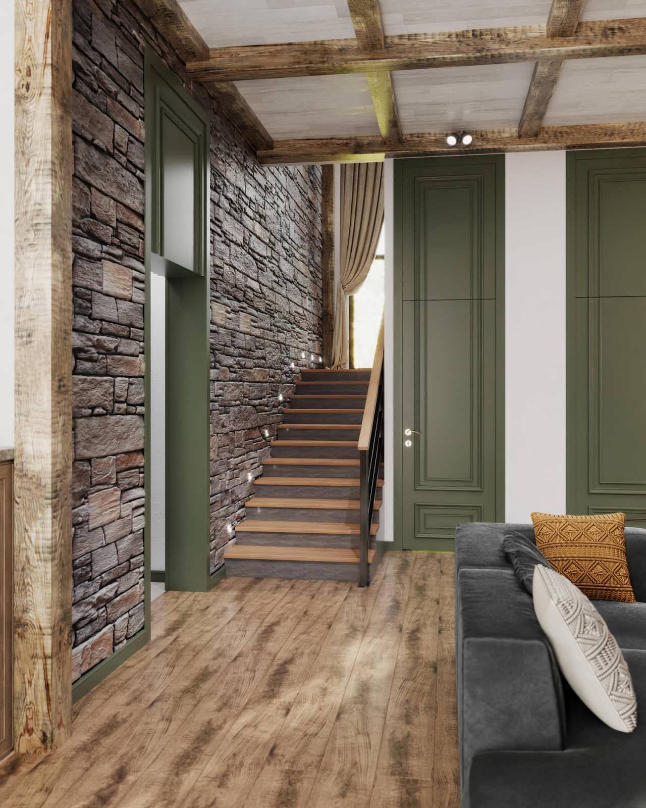 Интерьер дома в КП "Лагри Парк"